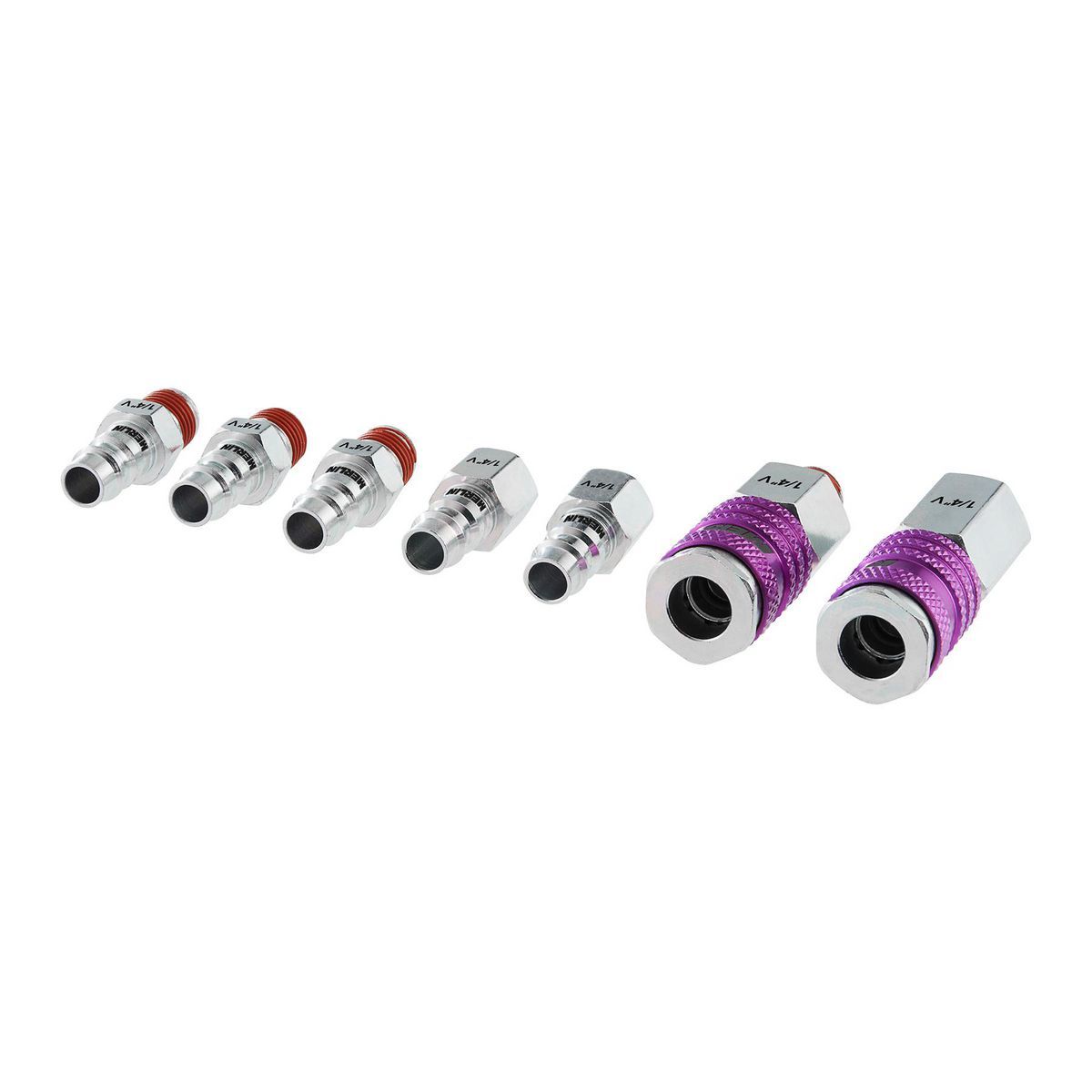 1/4 in. High-Flow Steel Coupler Connector Kit, 7-Piece T30800