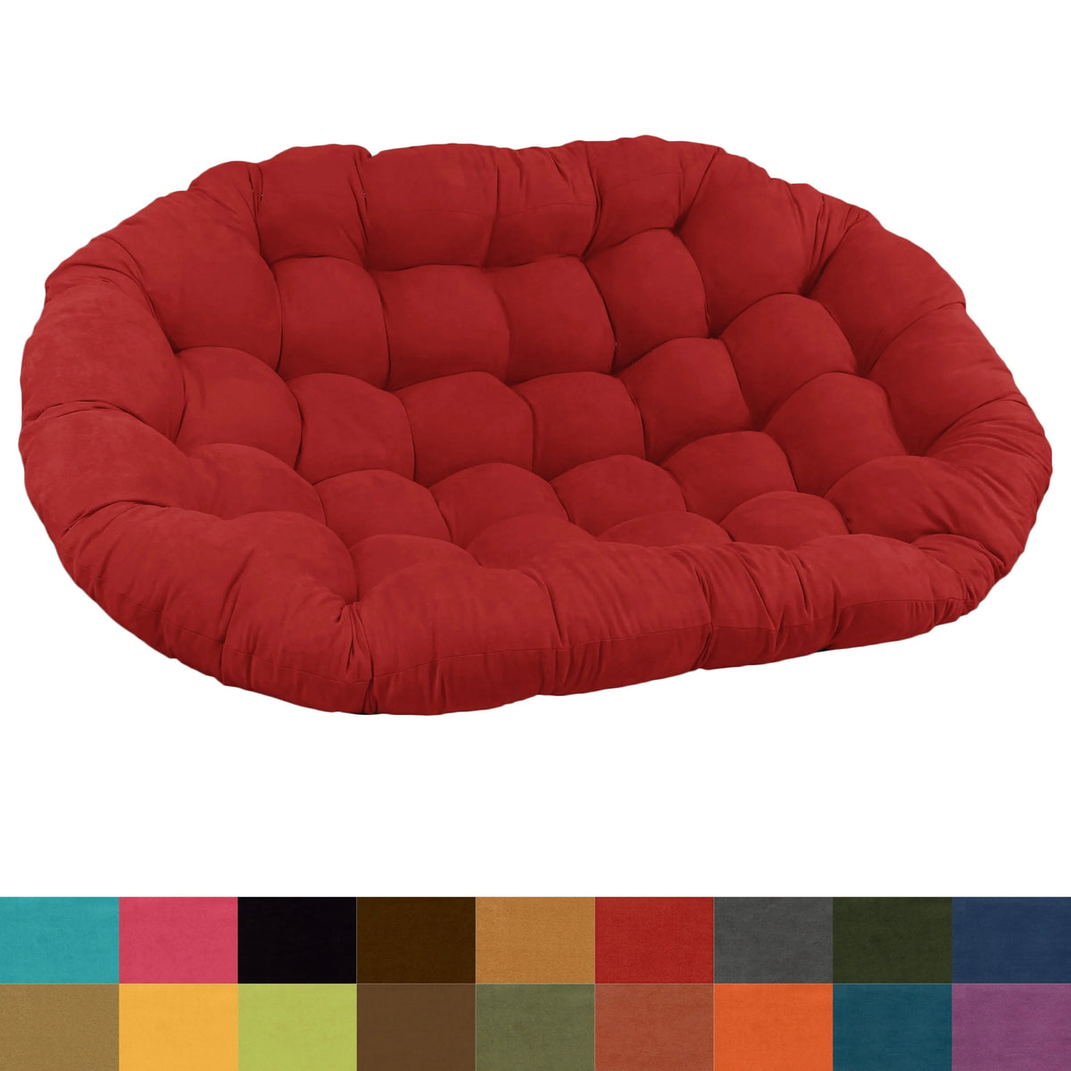 Solid Microsuede Double Papasan Cushion C344