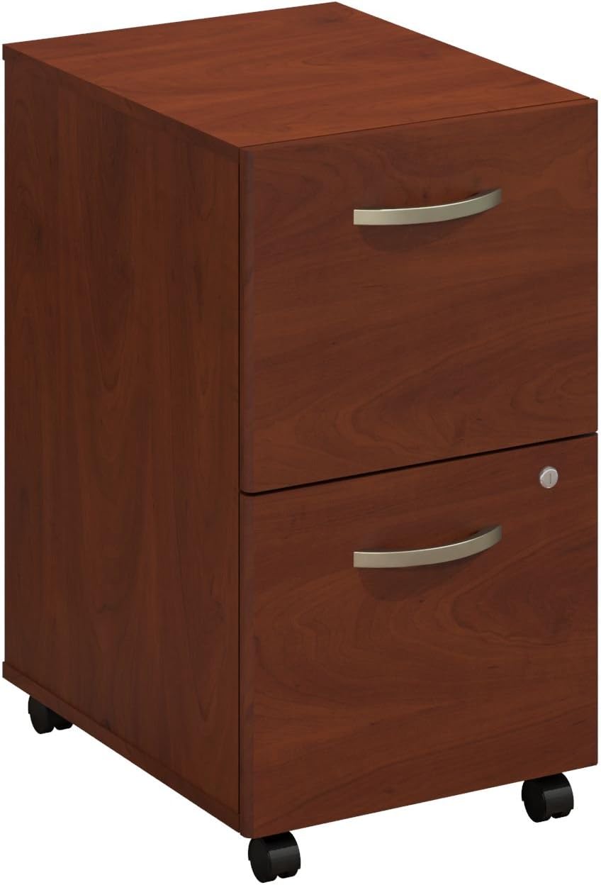 2 Drawer Mobile File Cabinet in Mocha Cherry T4359