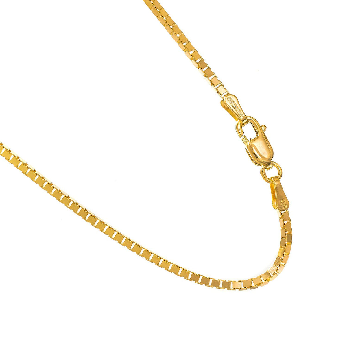 14kt Yellow Gold Box Chain with Lobster Clasp X447