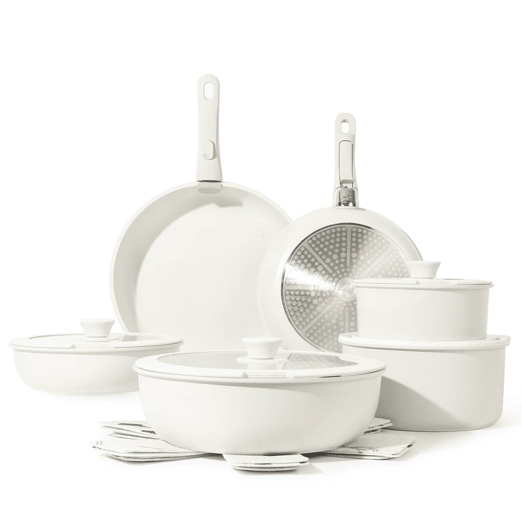 17 Pcs Nonstick Granite Cookware Set F391