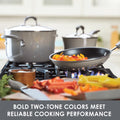 14 Piece Porcelain Nonstick Pots and Pans Set Q5777