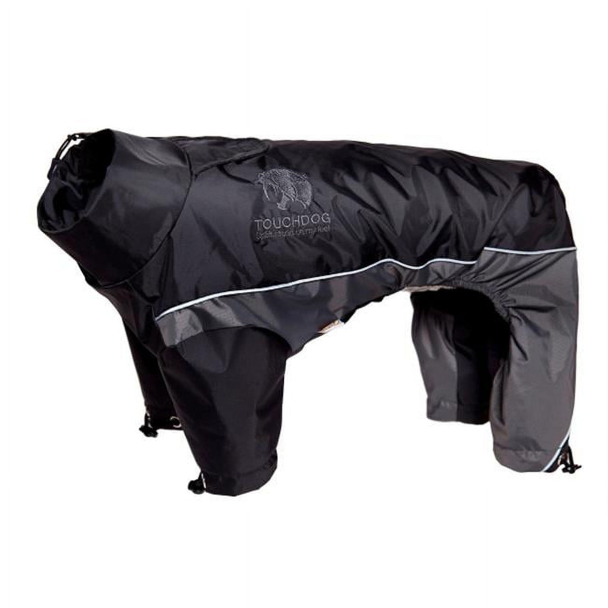 Black Large 3M Reflective Dog Jacket H745620