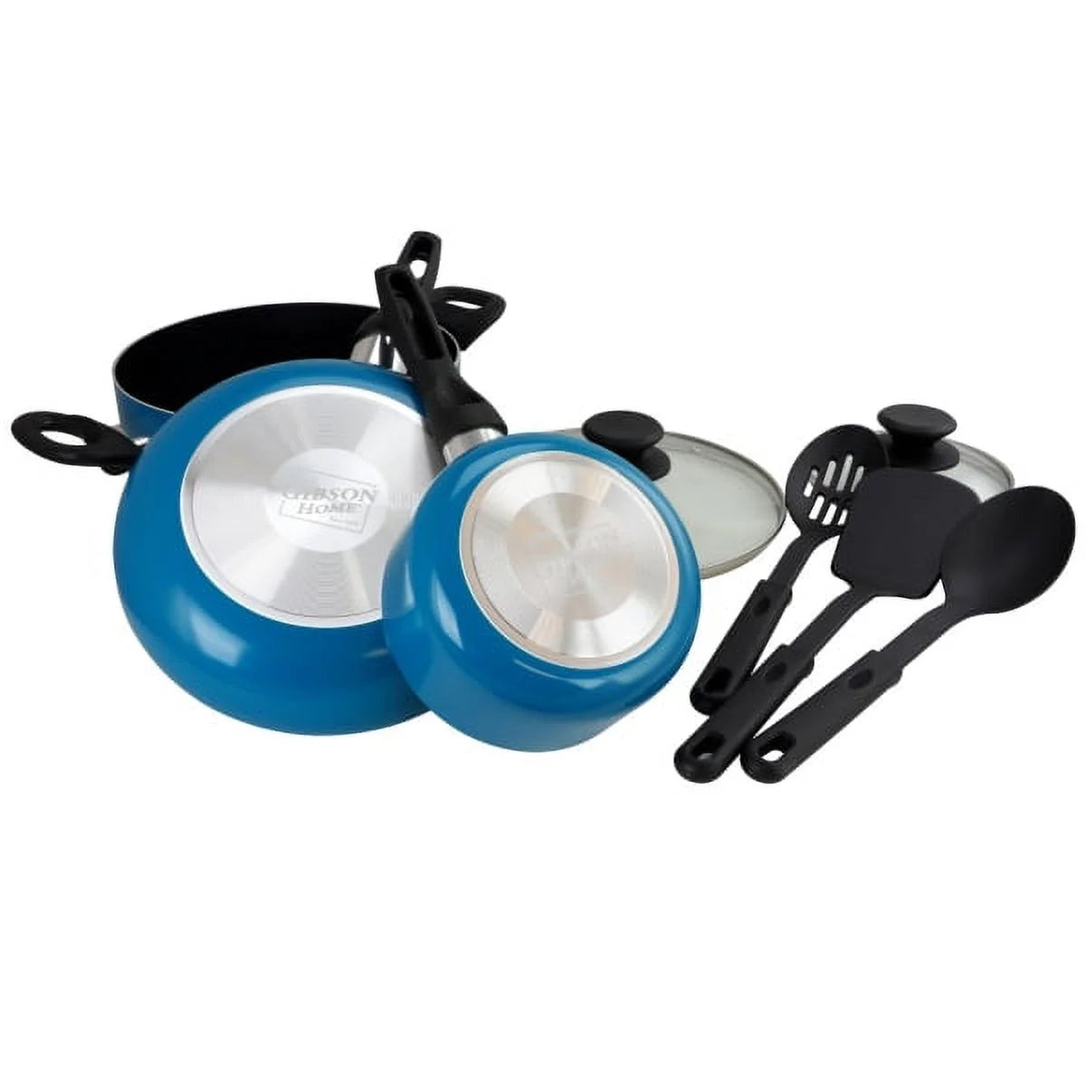 8pc Turquoise Cookware Set W355