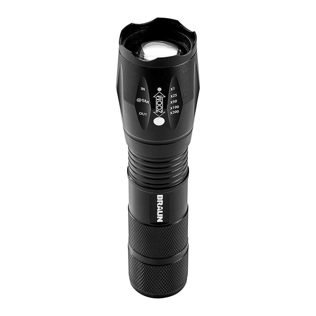 Black Tactical LED Flashlight L1237