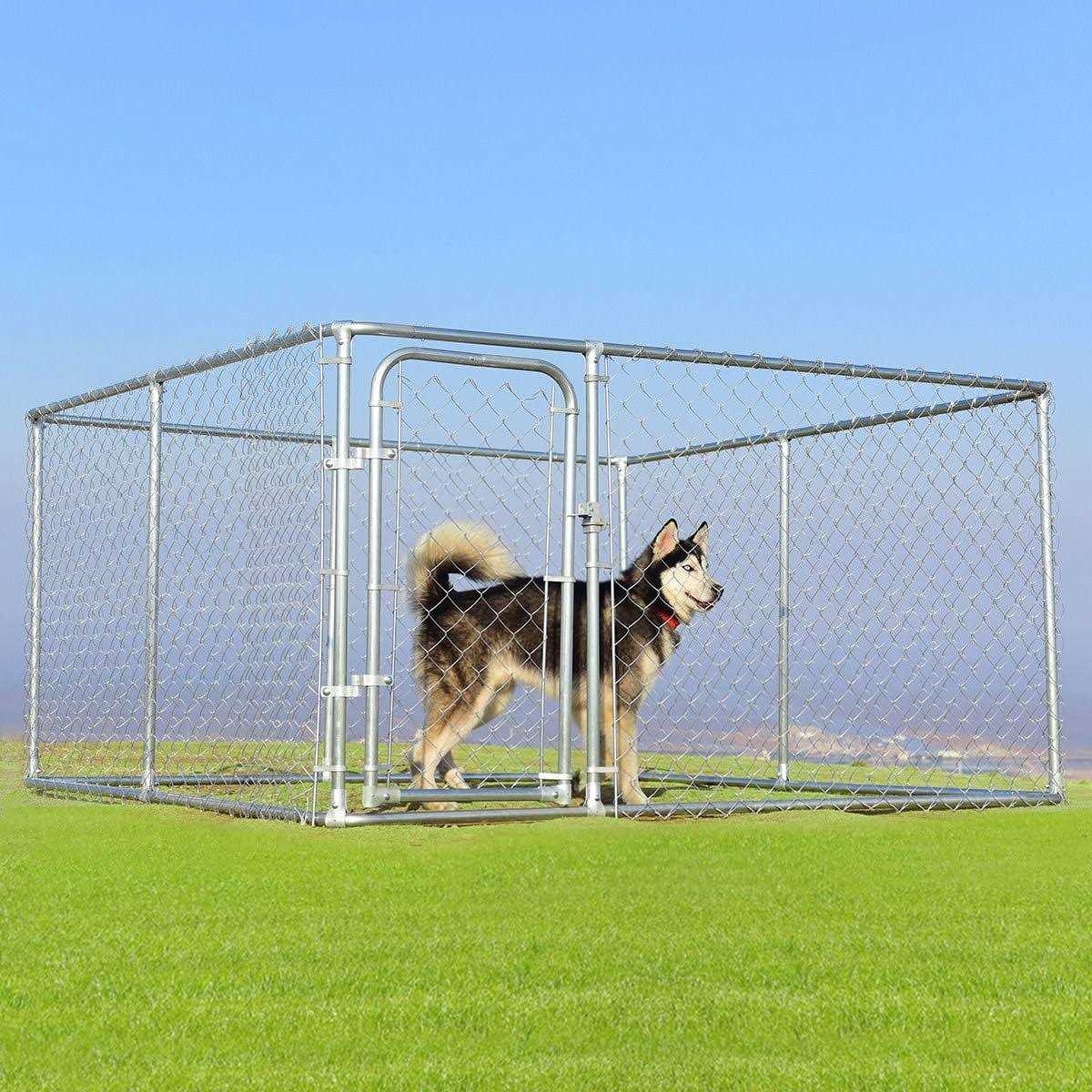 Large Pet Dog Kennel Cage 7.5' x 7.5' Playpen C61593