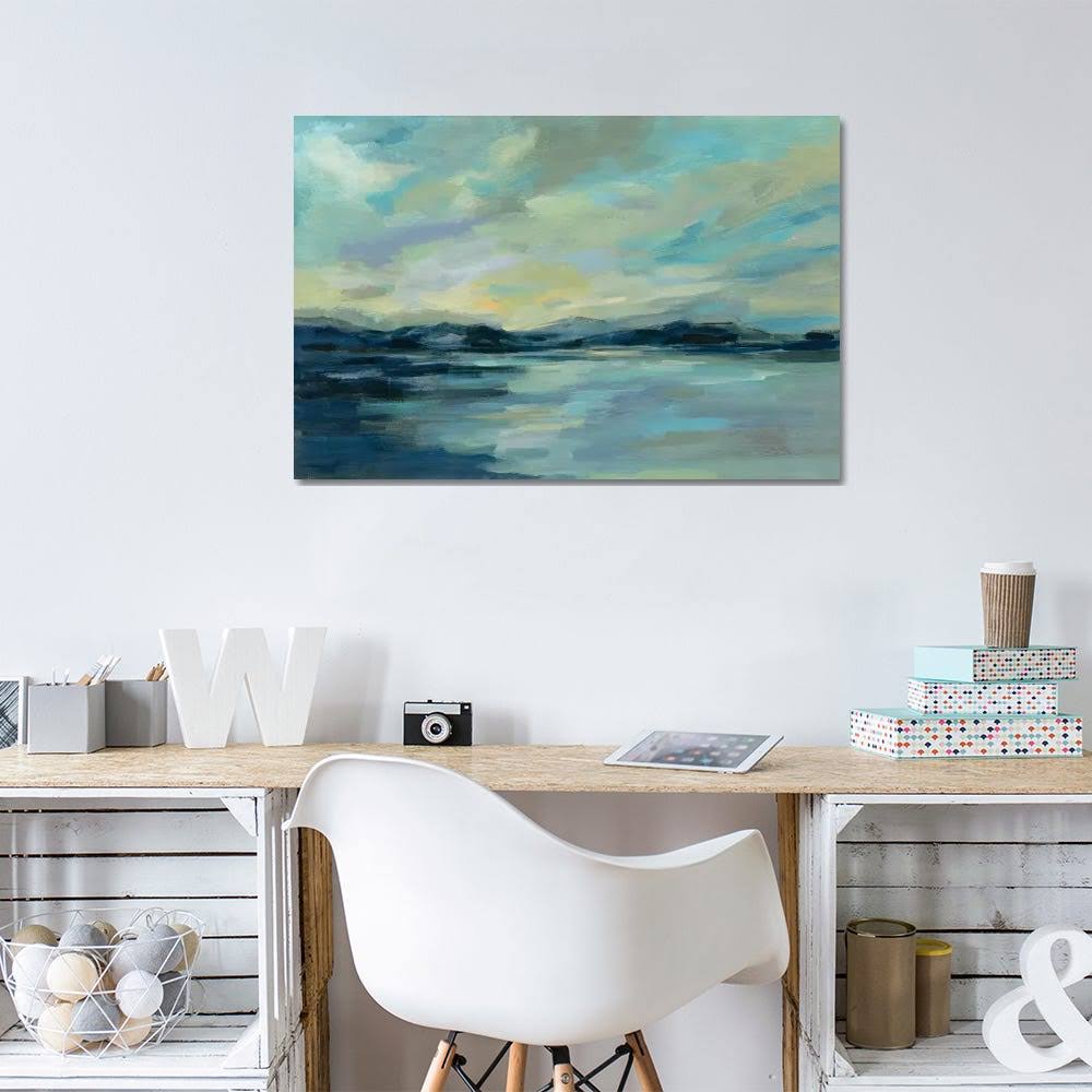 Indigo Sea Print Paintings on Canvas Art G757