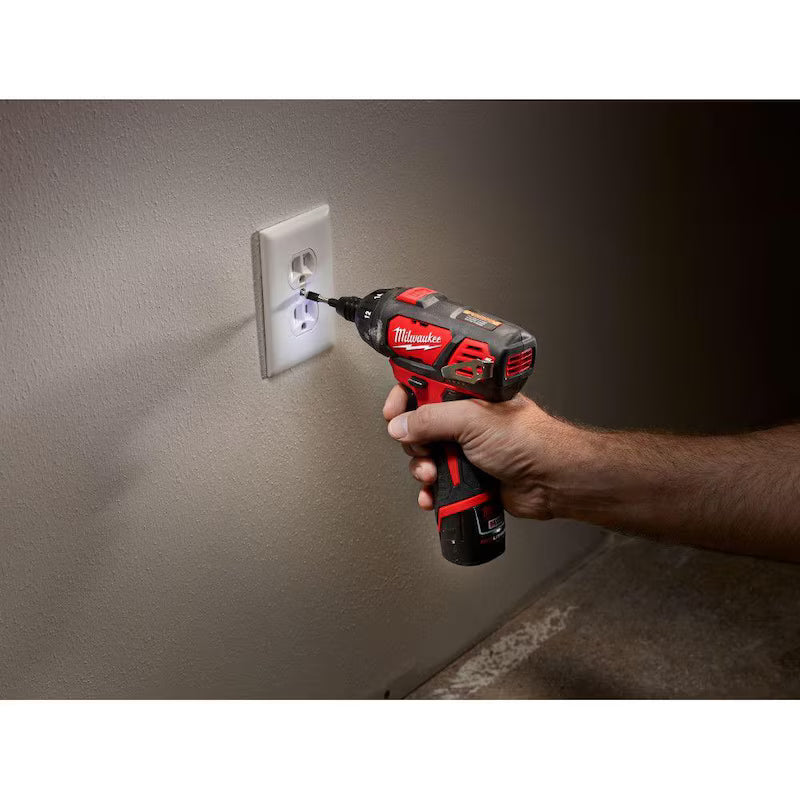 12V Cordless 1/4 in. Hex Screwdriver Kit with Two 1.5Ah Batteries T1042
