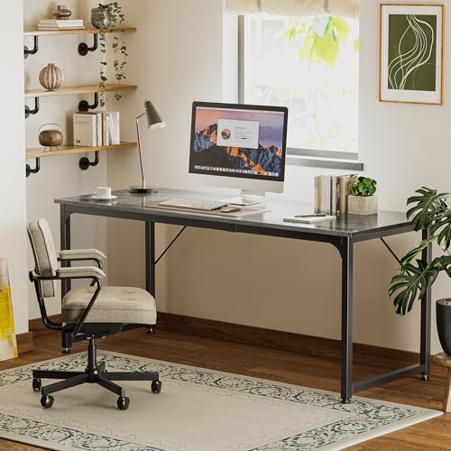 Black 63 Inch Metal Frame Office Desk K2335