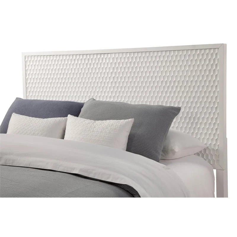 Queen Headboard & Mini Wood Desk in White C396
