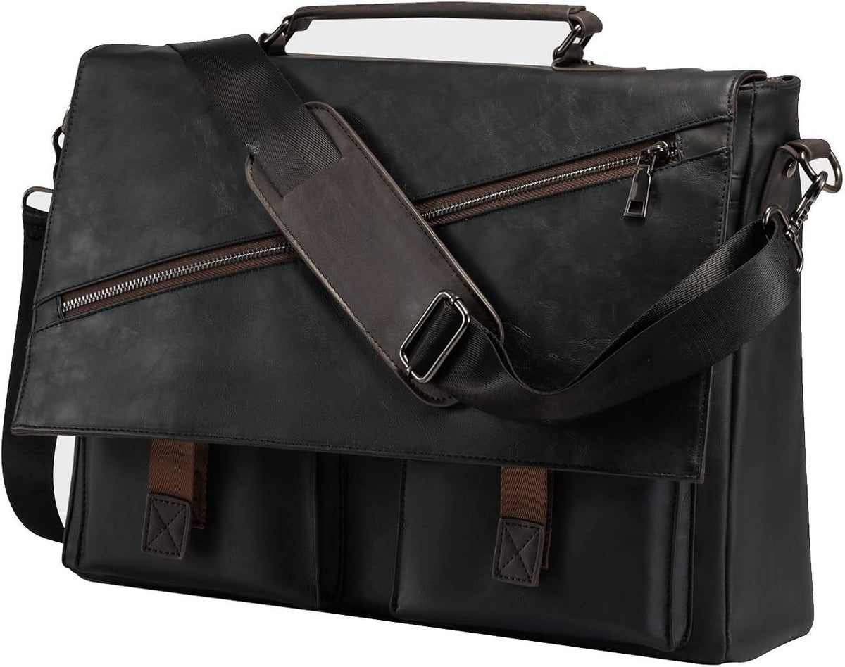 Vintage Leather Laptop Messenger Bag L795