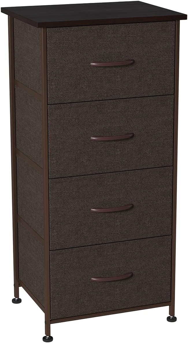 Gray 4 Drawer Fabric Dresser N307432