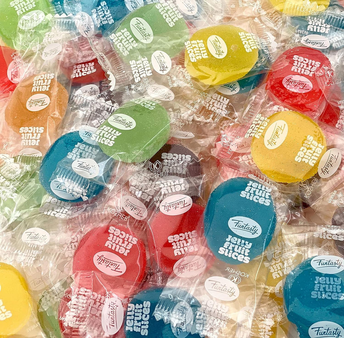 Assorted Fruit Jelly Patties Candy, 5 Pound Box P57077