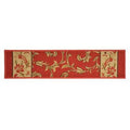 Rectangle 2&8x22 x 18& Floral Red Stair Tread R341774