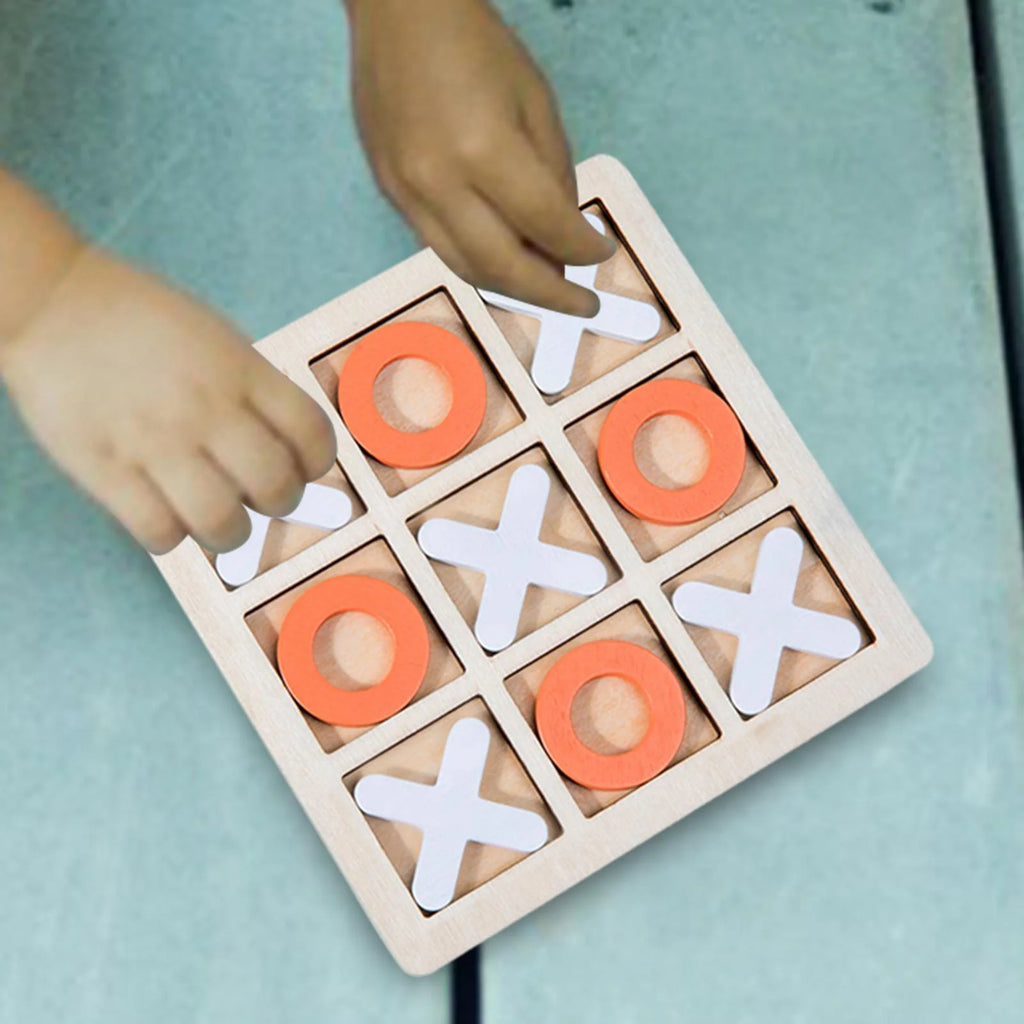 Wooden Board Game XO Chess Interactive Educational Toys Table Game O474