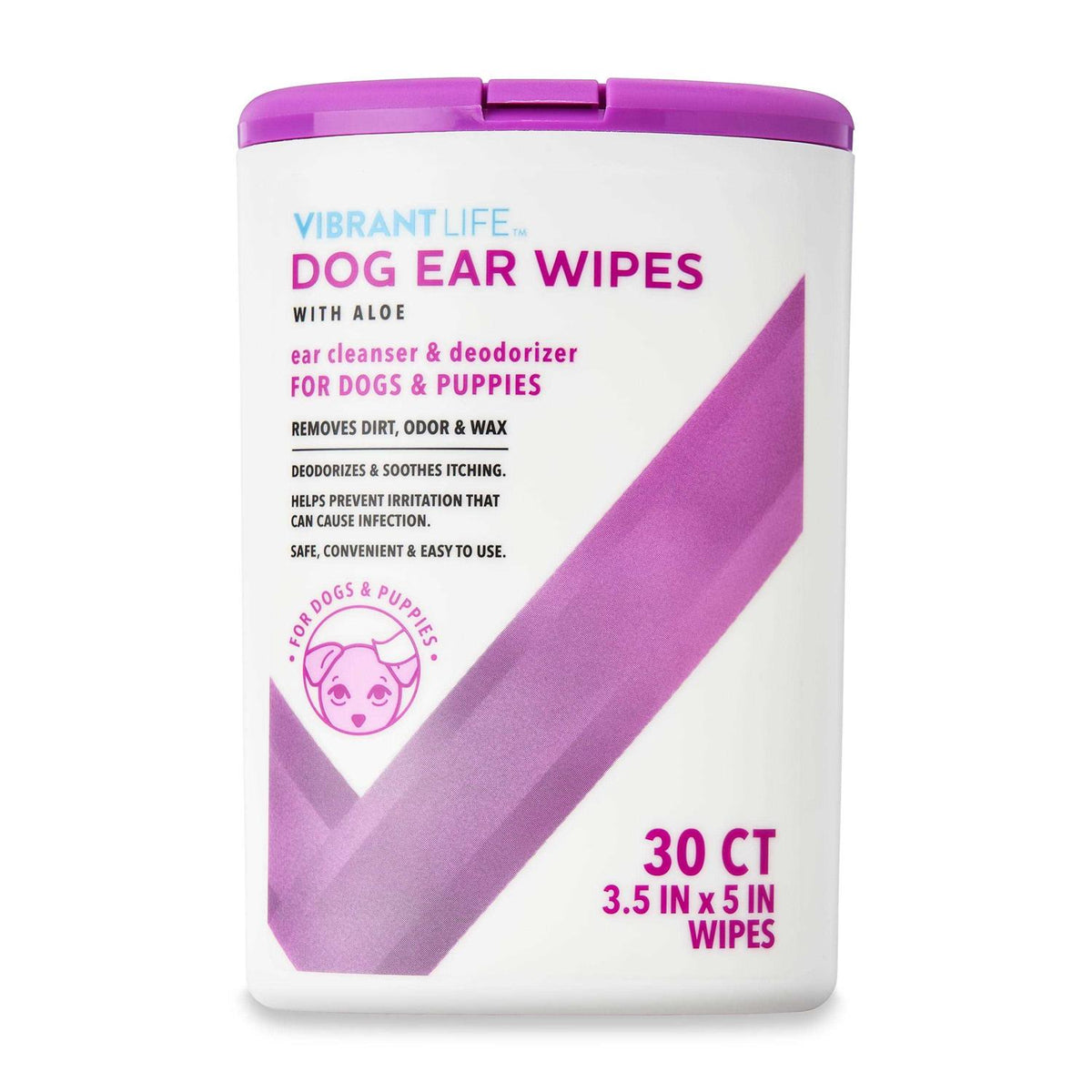 Dog Ear Wipes with Aloe E125778