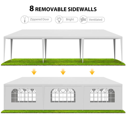 10'x30' White Outdoor Party Tent B66511