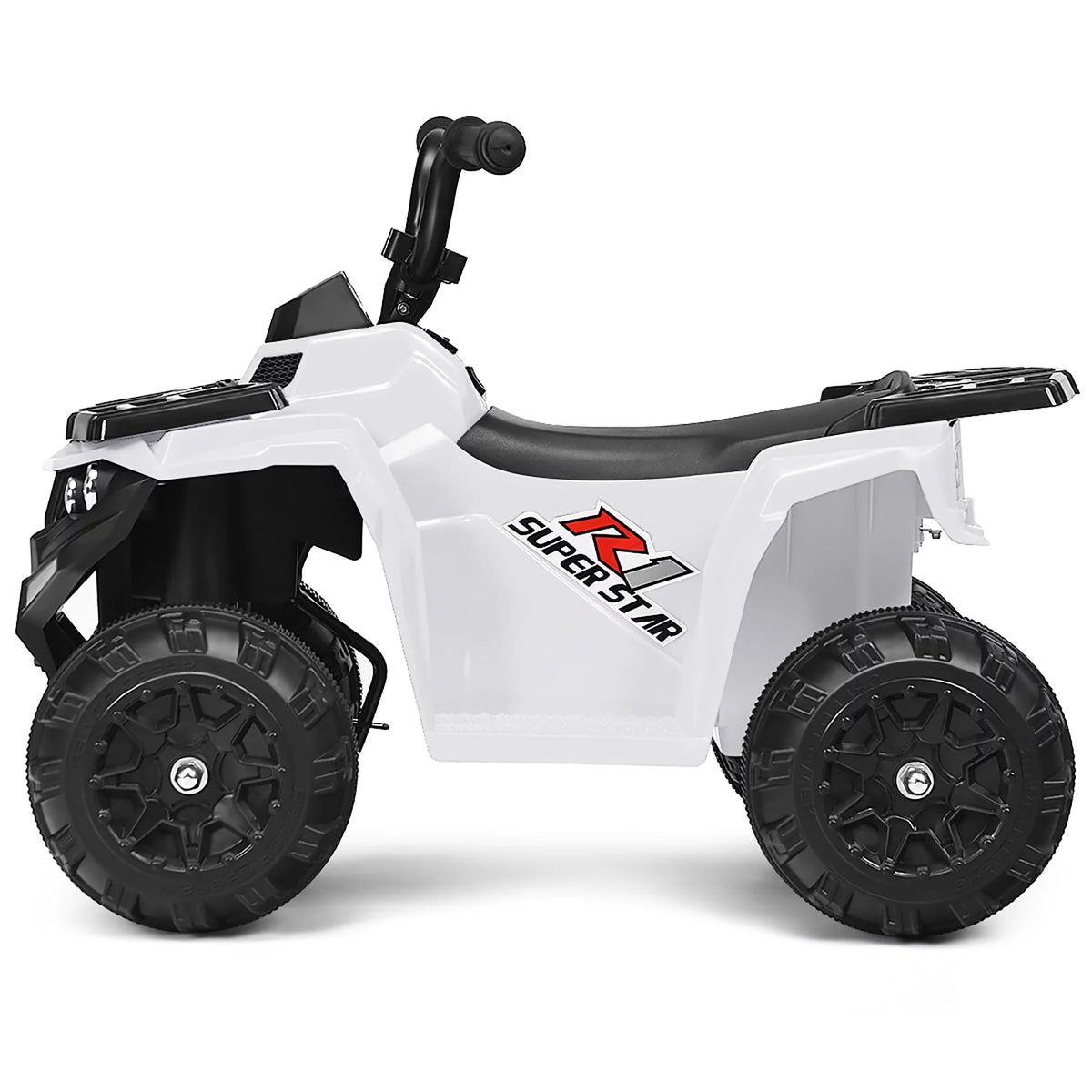 Kids Ride On ATV Quad 4 Wheeler Electric Toy Car 6V White L2891