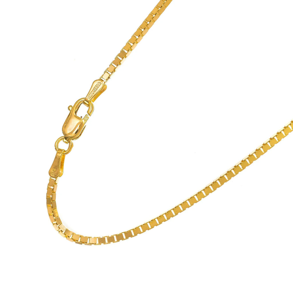 14kt Yellow Gold Box Chain with Lobster Clasp X447