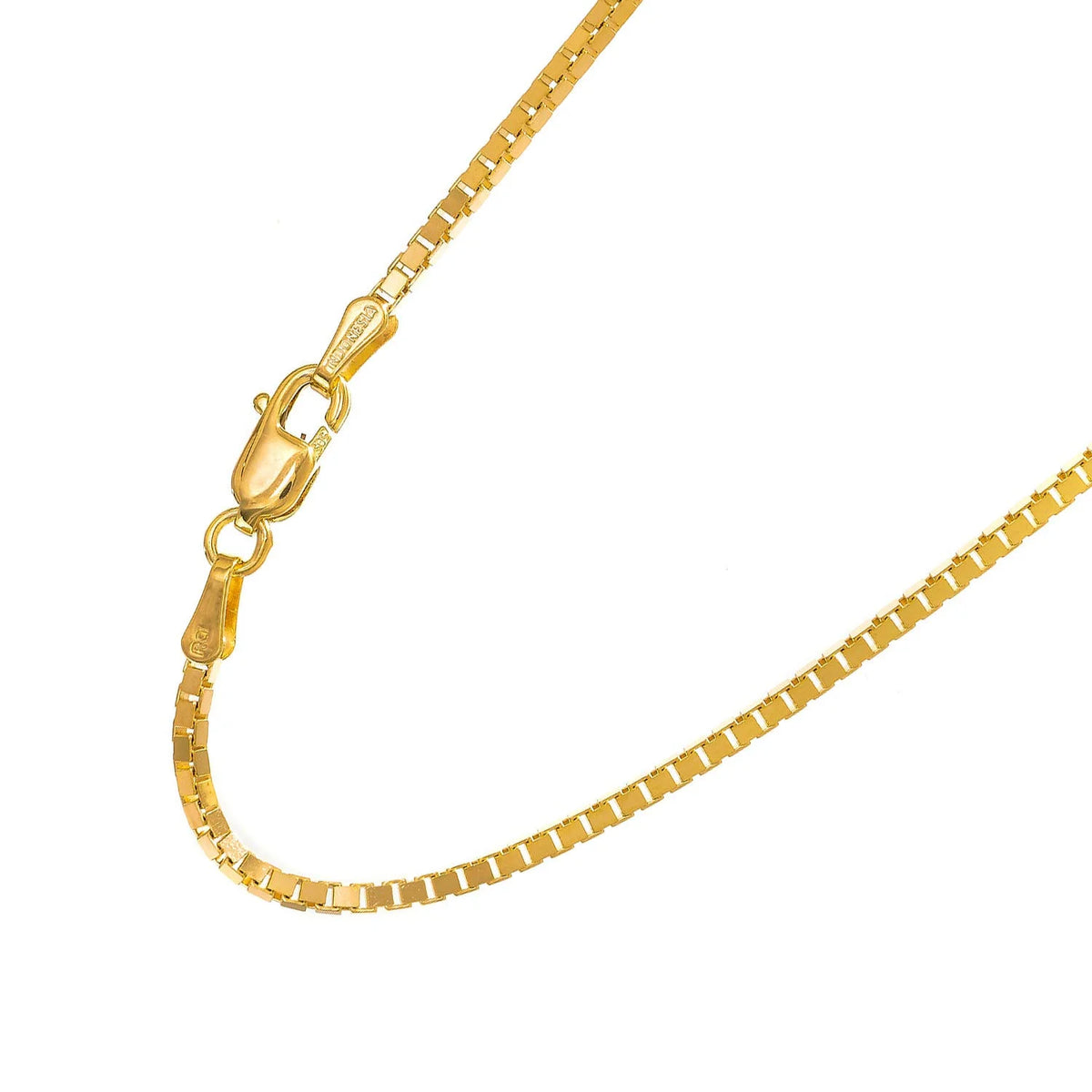 14kt Yellow Gold Box Chain with Lobster Clasp X447