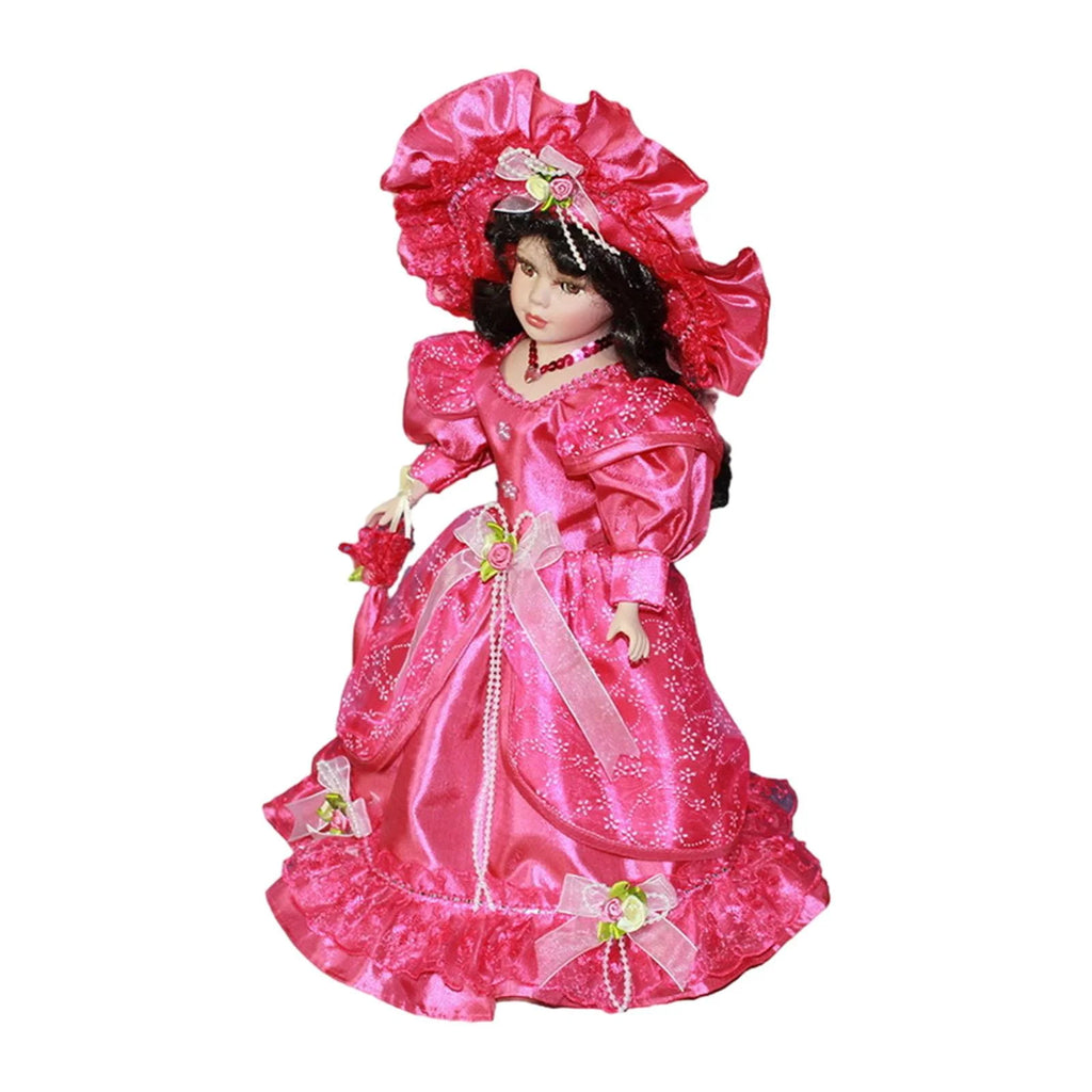 Pink Ceramic Doll Porcelain Figures Z161383