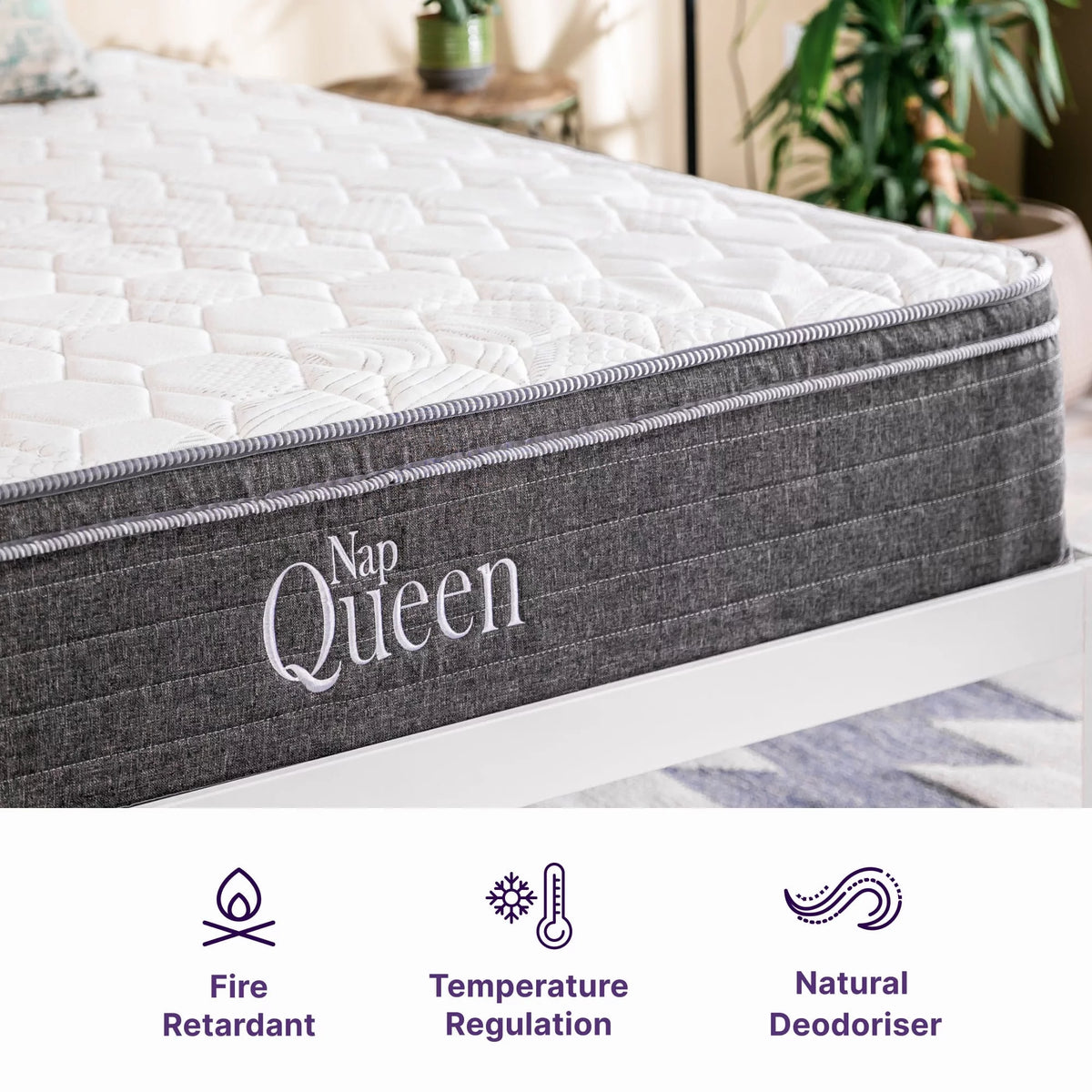 Queen Size Hybrid Memory Foam Pocket Spring Mattress S398032