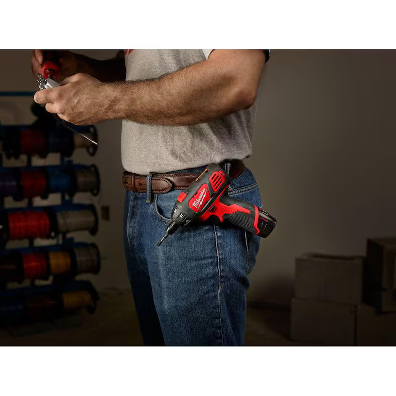 12V Cordless 1/4 in. Hex Screwdriver Kit with Two 1.5Ah Batteries T1042