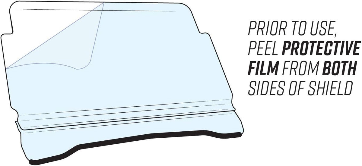 Vented Full Windshield 1/4 Polycarbonate I196