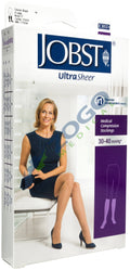 Ultrasheer 30-40 mmHg Knee High Closed Toe Large Full Calf U39740