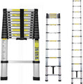 12FT Aluminum Telescoping Folding Ladder, 330lbs Max Load Capacity U2350