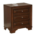 Solid Wood 3-Drawer Nightstand O4434