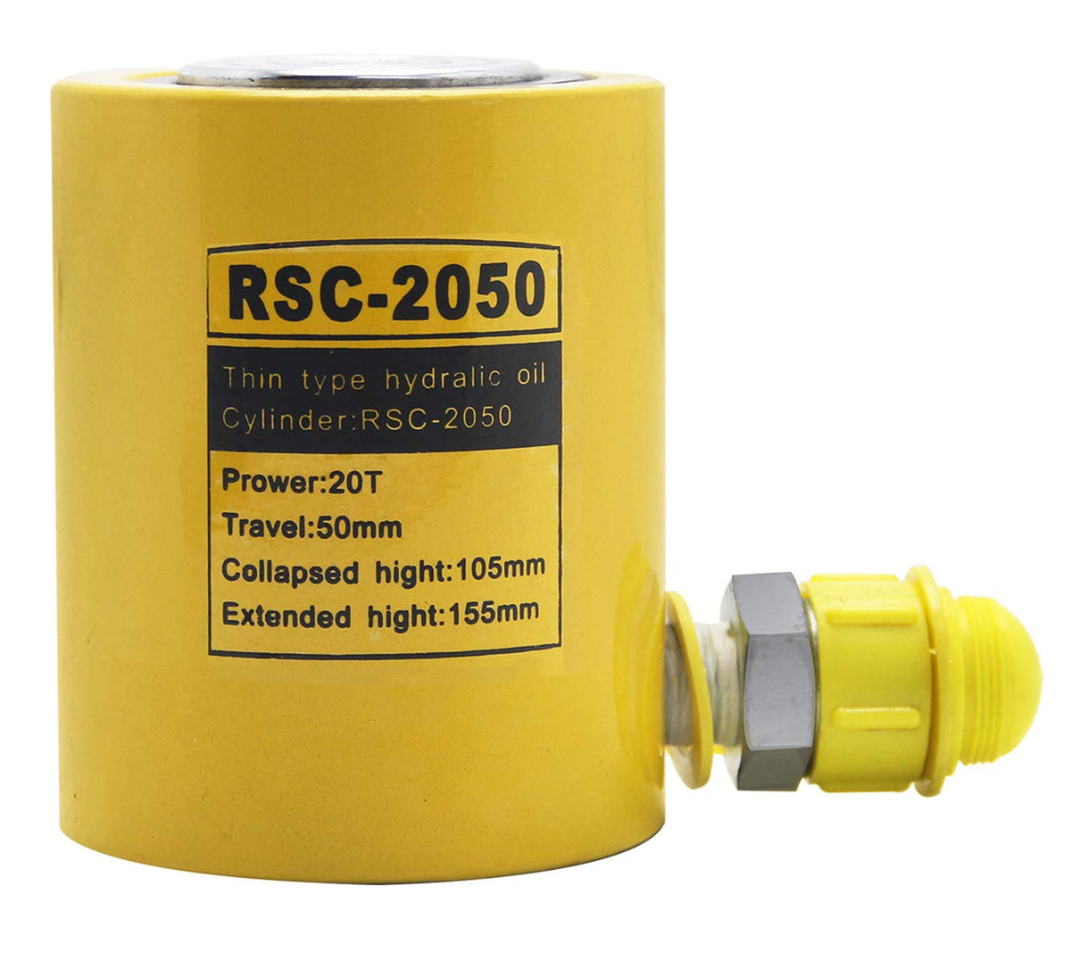 20 ton Hydraulic Jack Cylinder Short Type Stoke 50mm Hydraulic Ram Industrial Lifting Jack F8301