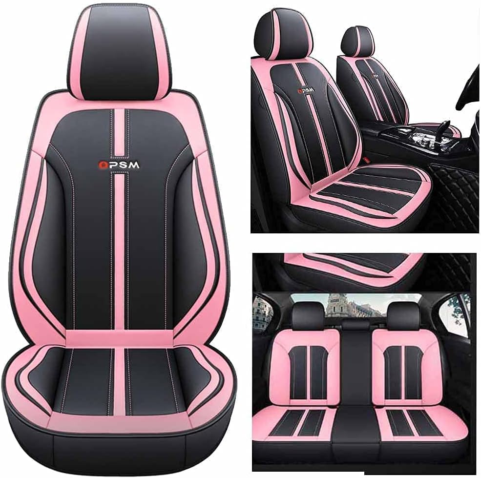 Pink Leather Car Seat Cushion L152