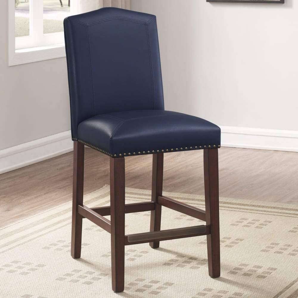 Brown Faux Leather Counter Stool X1990