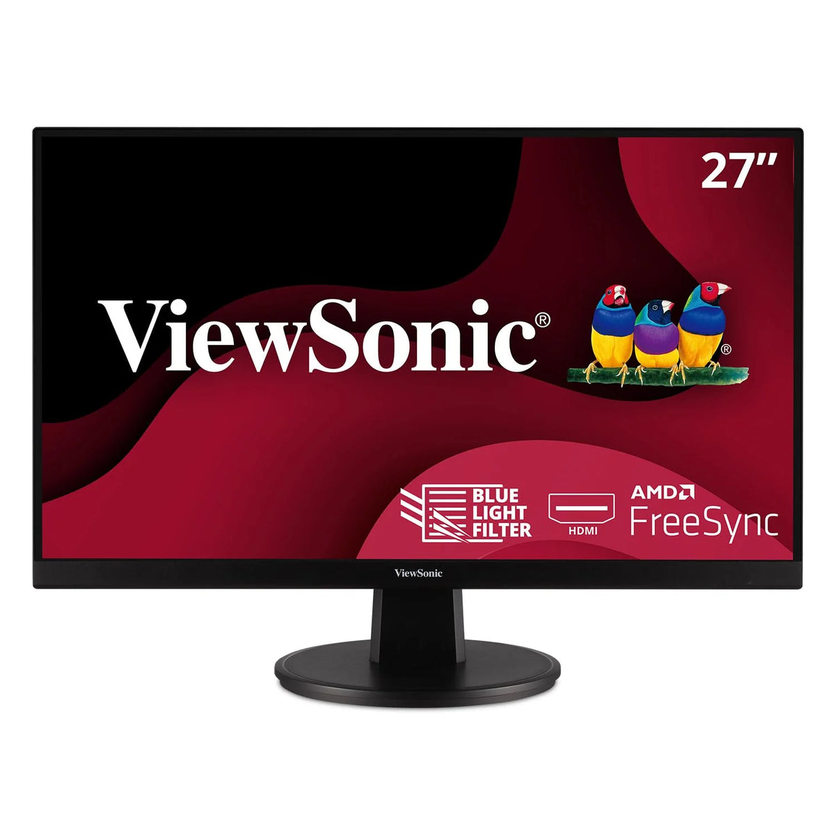 27 Inch Full HD 1080p Monitor with Ultra-Thin Bezel, AMD FreeSync, 75Hz, HDMI, VGA, Black A30793