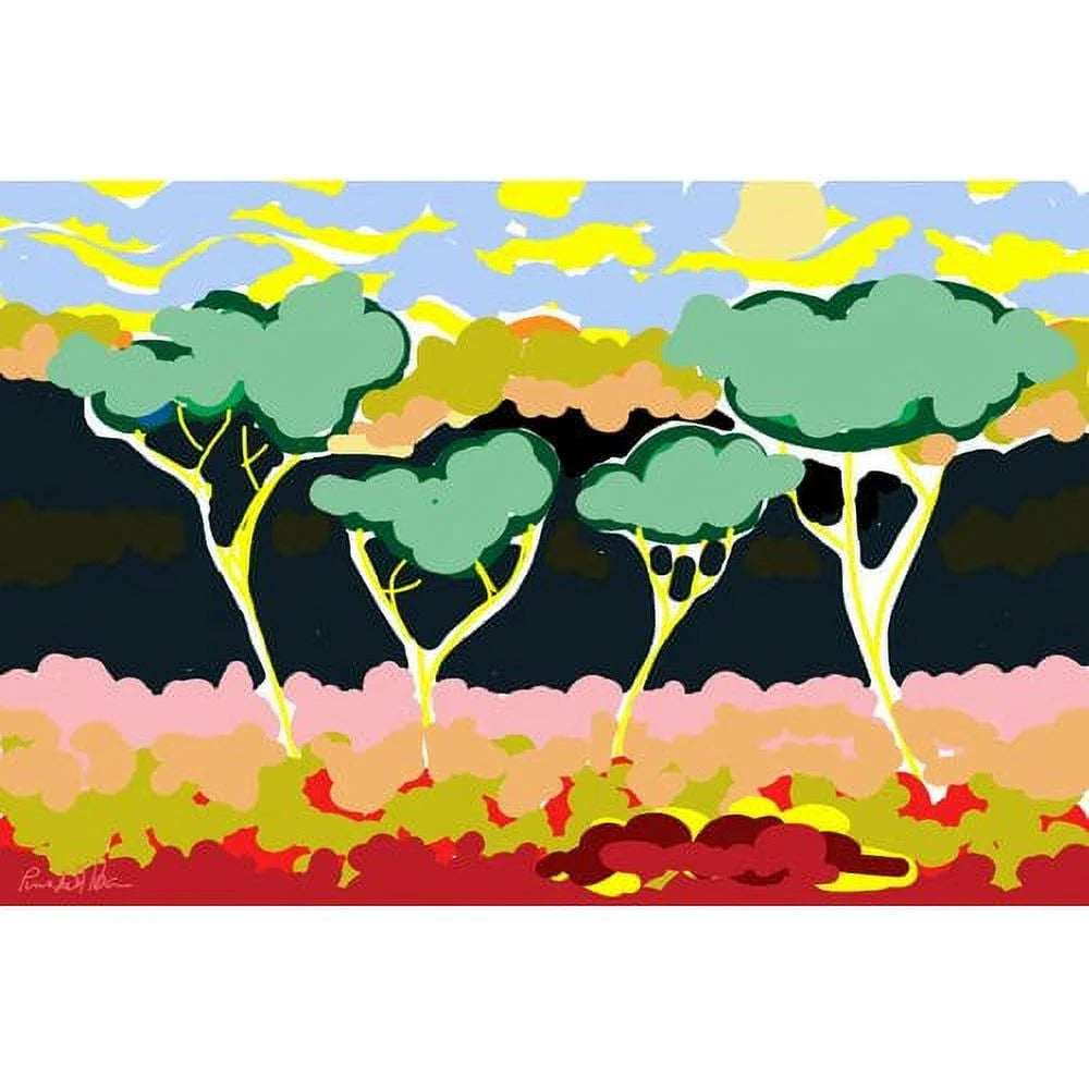 Painting Print on Wrapped Canvas S904