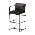 Black Leather Bar Stool K832855