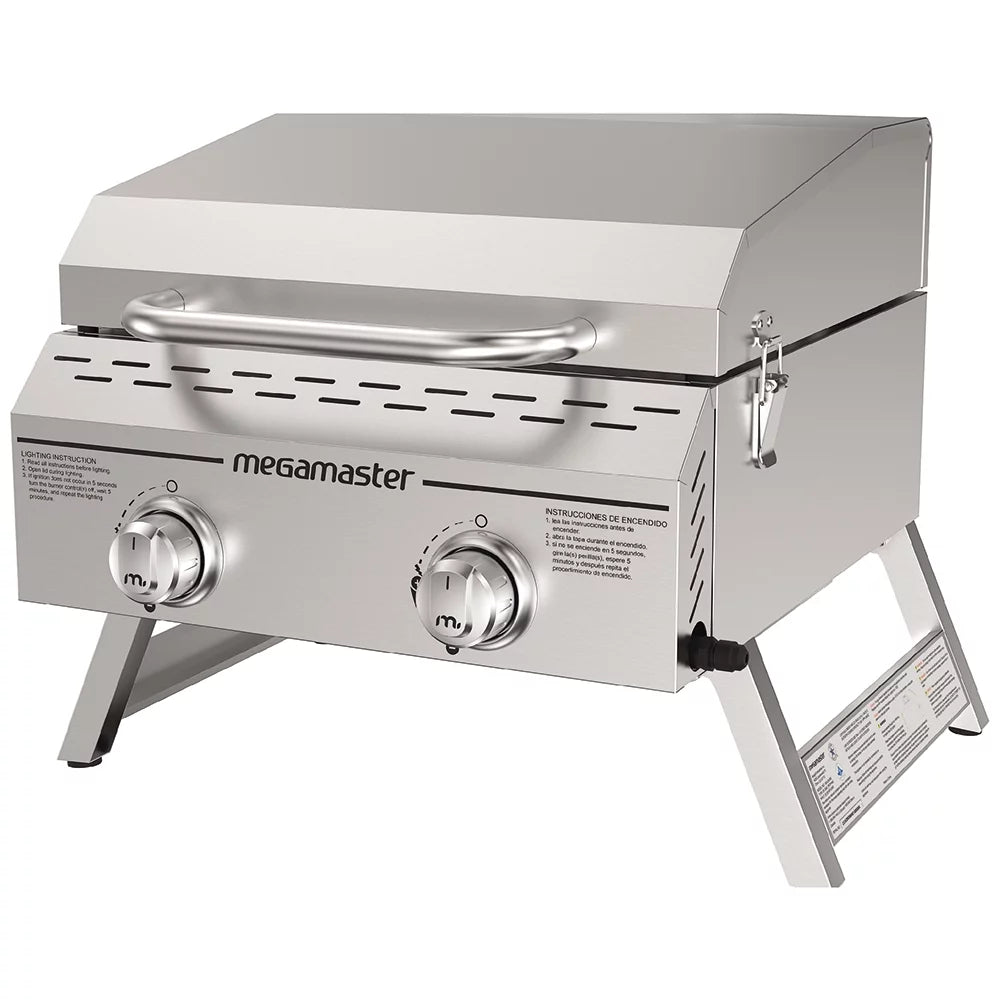 Stainless Steel 2-Burner Propane Gas Grill E165