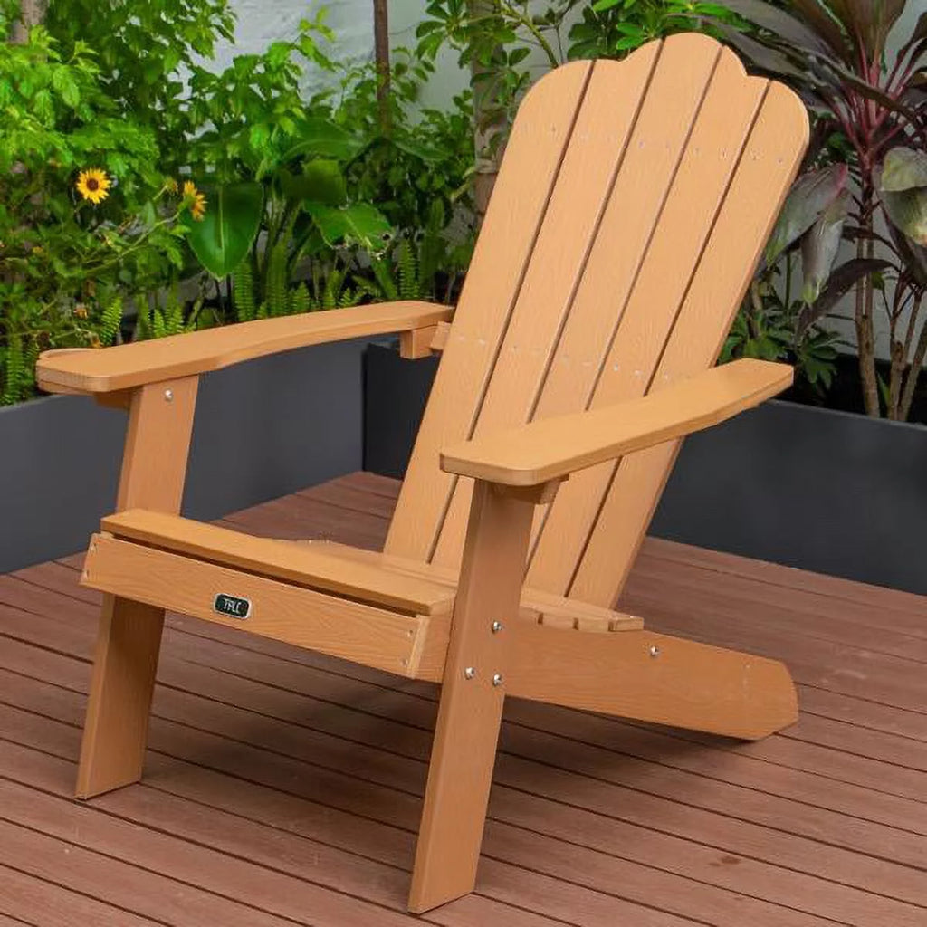 Brown Adirondack Chair with Cup Holder R13411