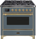 Blue Grey Dual Fuel Propane Gas Range D69281