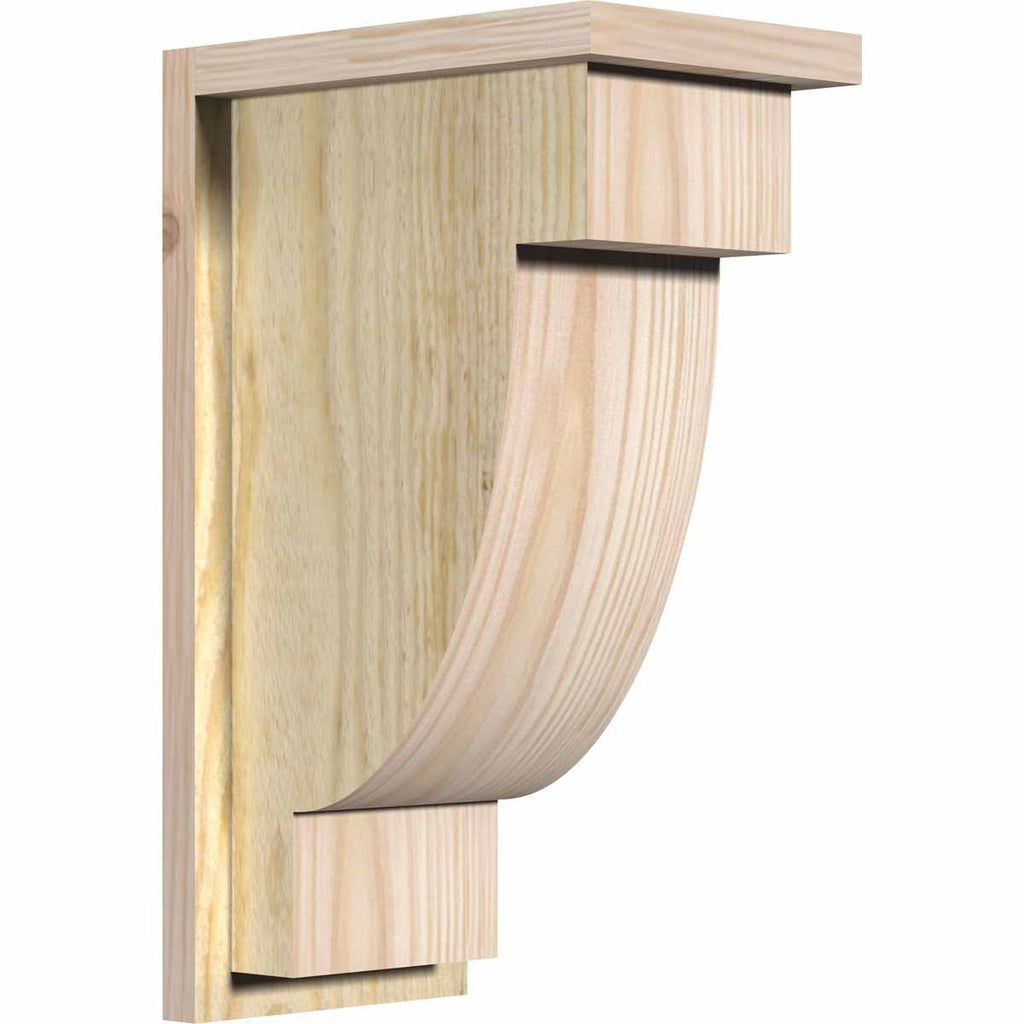 Alpine Rough Sawn Corbel with Backplate, Douglas Fir M359