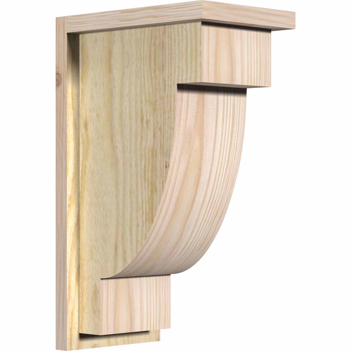 Alpine Rough Sawn Corbel with Backplate, Douglas Fir M359
