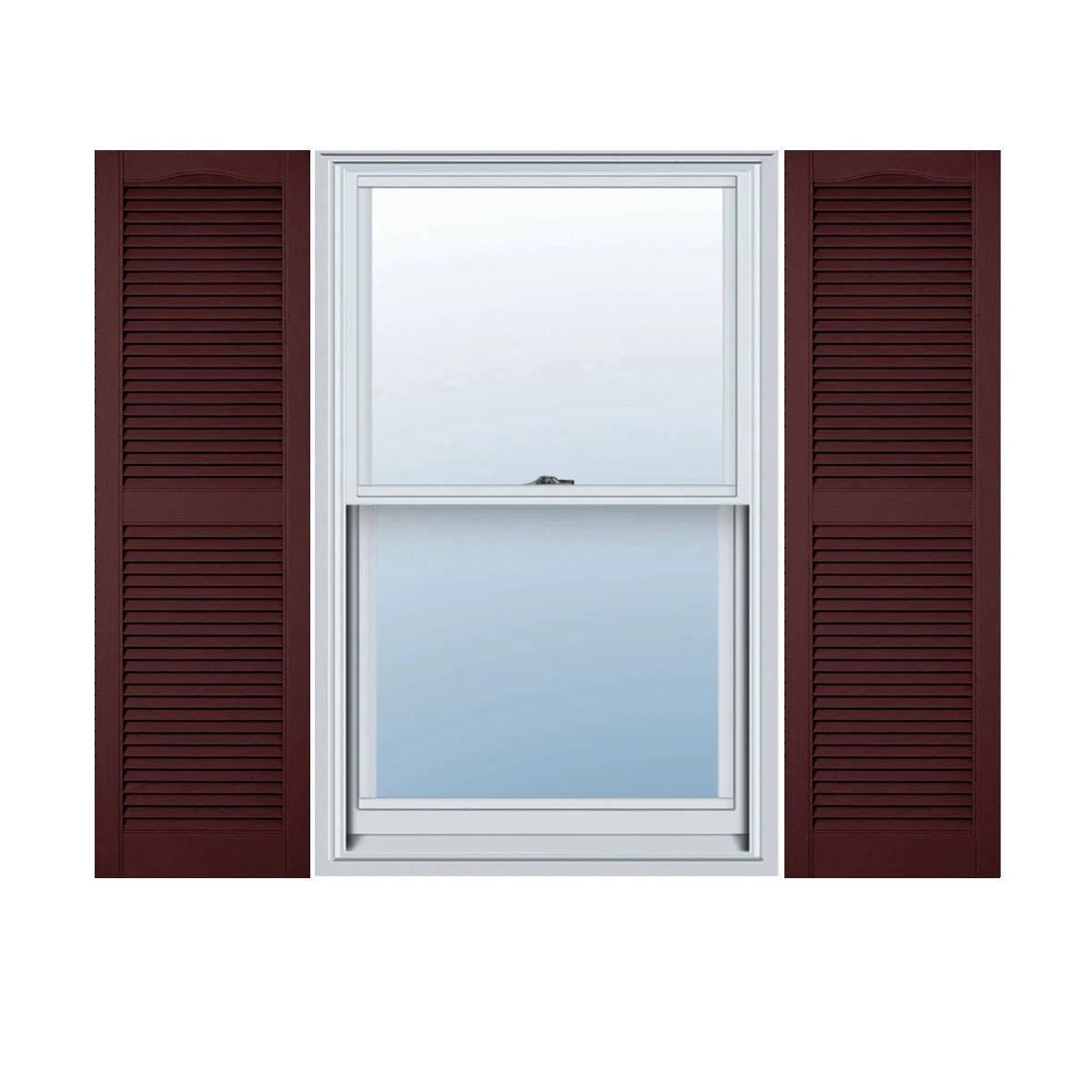 18 inchw x 74 inchh Vinyl Open Louver Shutters M418586