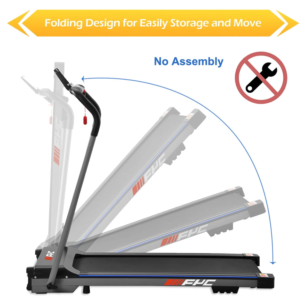 2.5HP Folding Treadmill with Bluetooth & Incline Y121